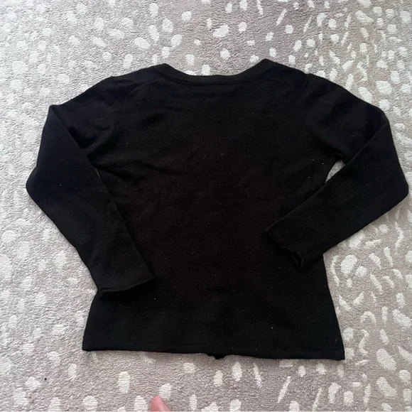 Burberry Black Cardigan Cashmere/wool Blend XS Women’s - Picture 8 of 9